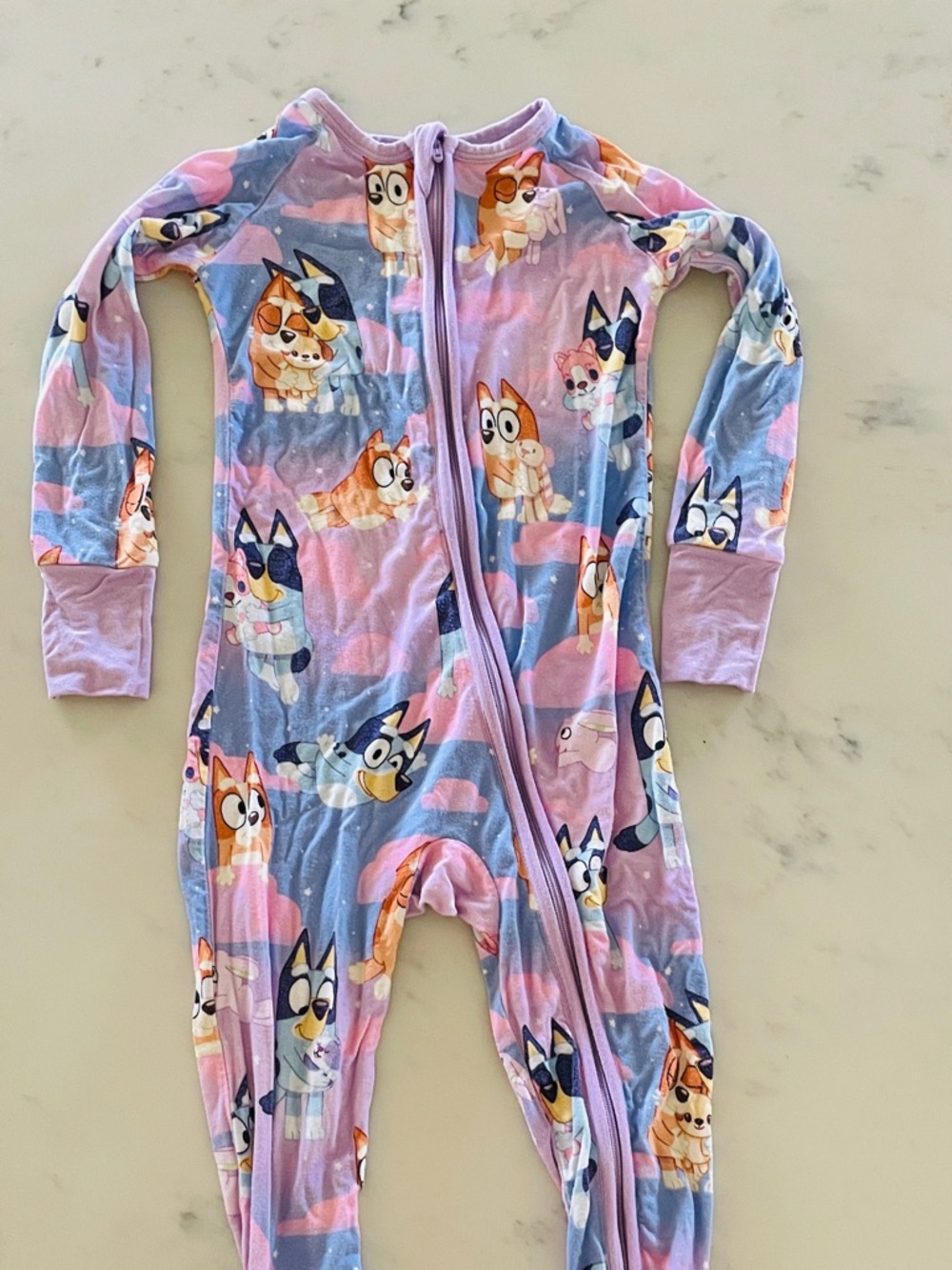 Little Sleepies Bluey Zippy Pajamas 18-24 months